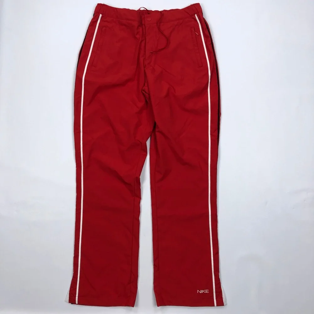 Nike Girls Red Tracksuit Set Jacket and Pants Size Medium 8-10 Vintage Y2K